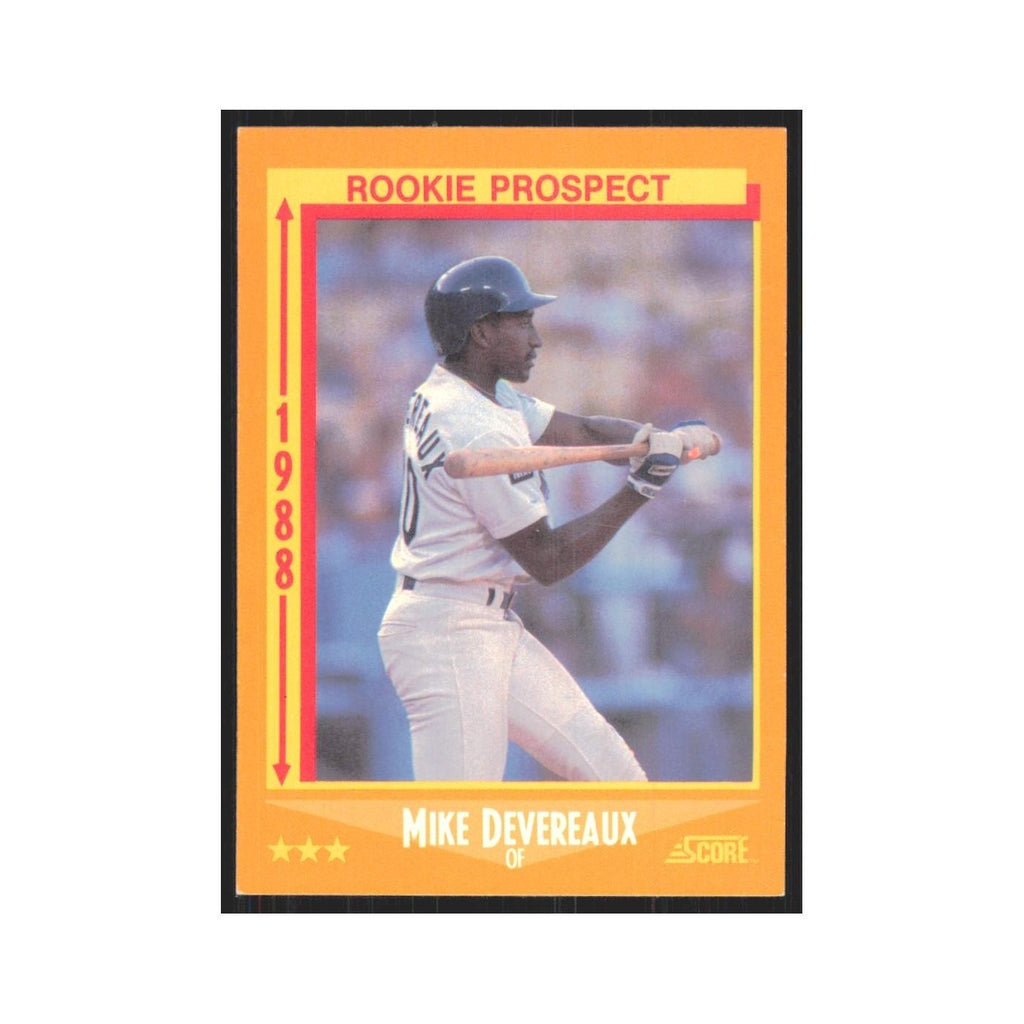 1988 Score Mike Devereaux Dodgers #637