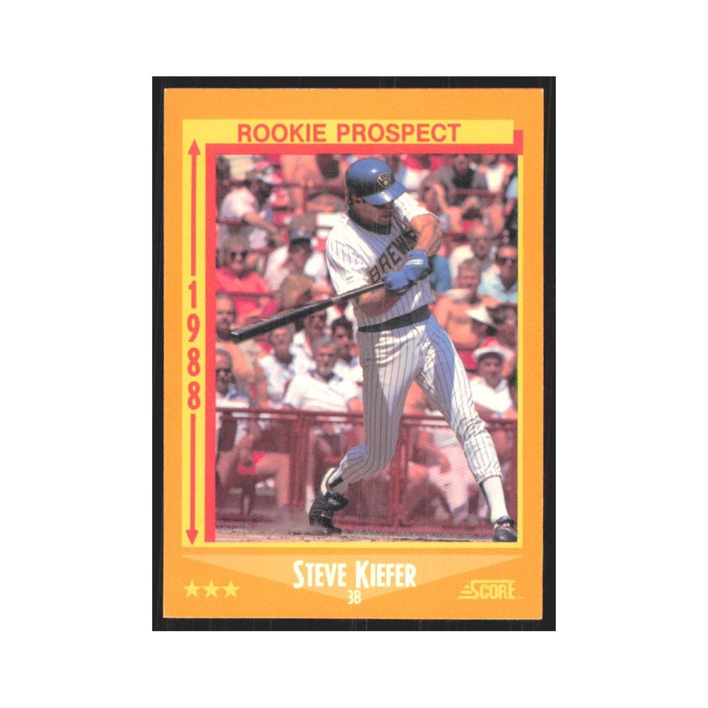 1988 Score Steve Kiefer Brewers #630