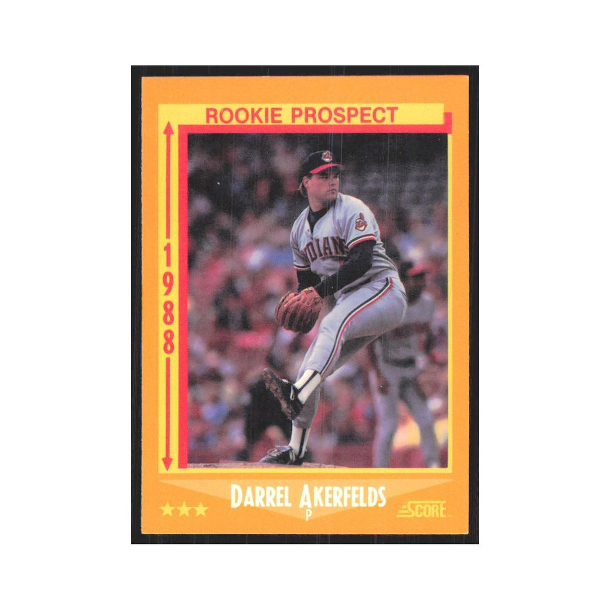 1988 Score Darrel Akerfelds Indians #632