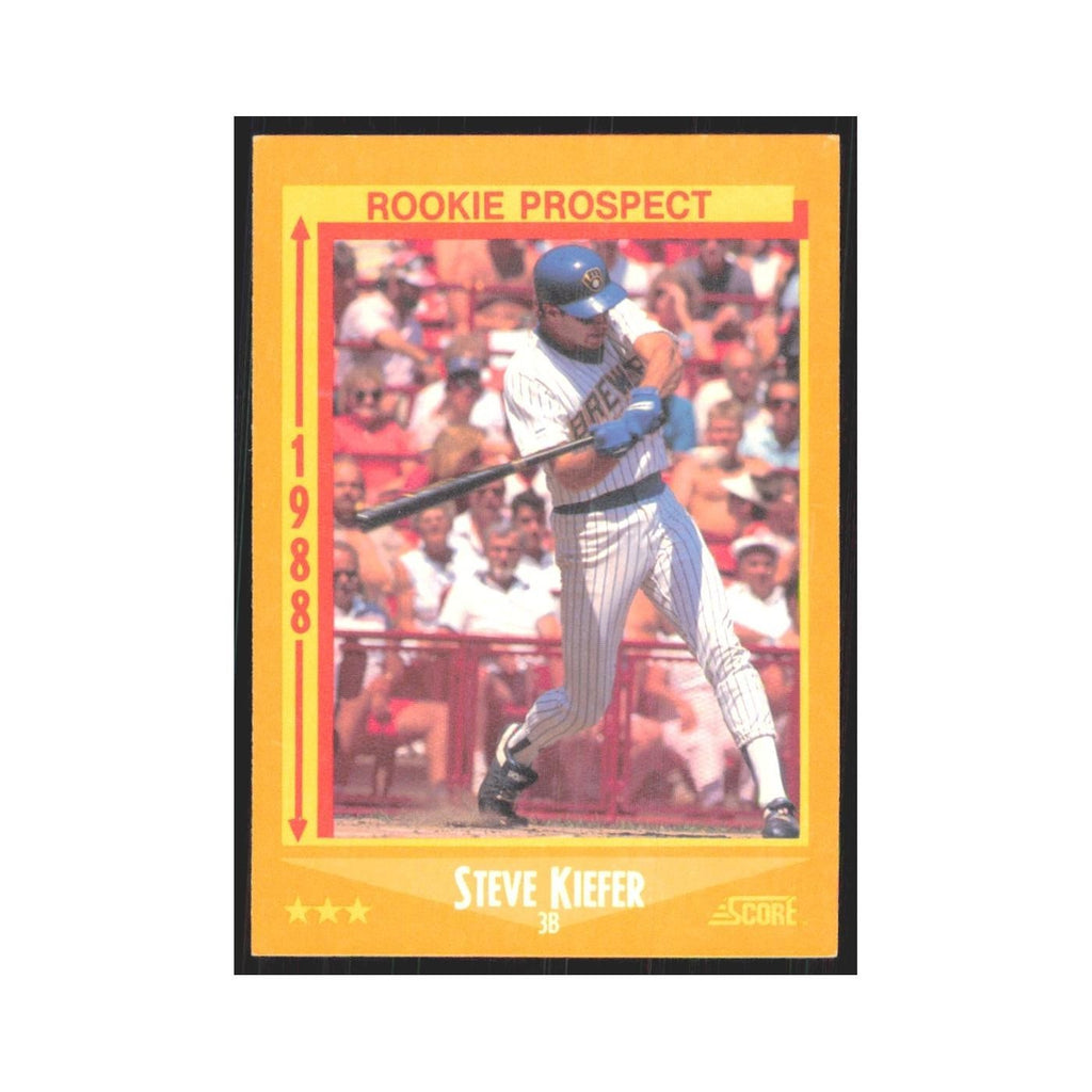 1988 Score Steve Kiefer Brewers #630