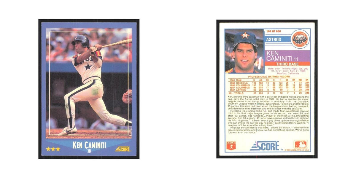 1988 Score Ken Caminiti Astros #164
