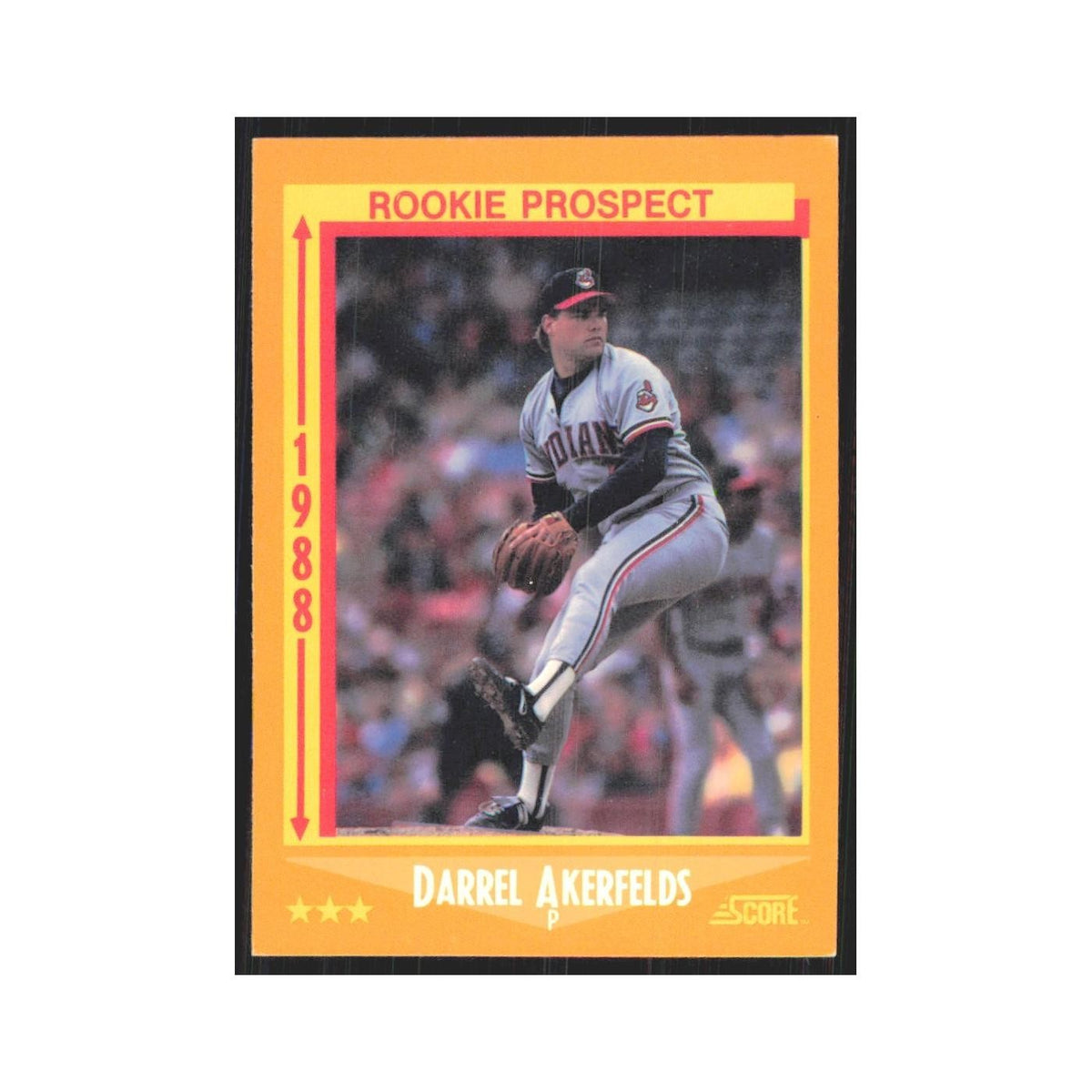 1988 Score Darrel Akerfelds Indians #632
