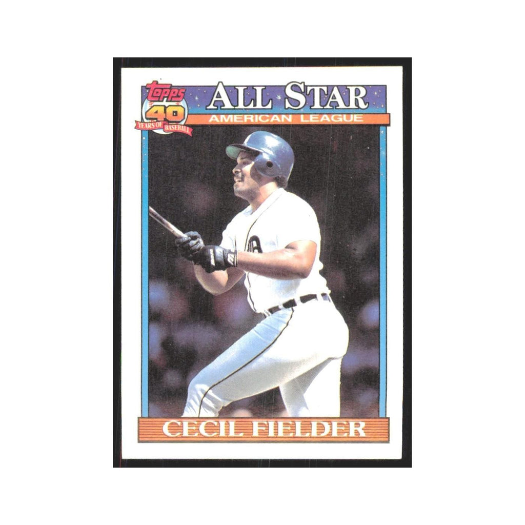 1991 Topps Cecil Fielder Tigers #386