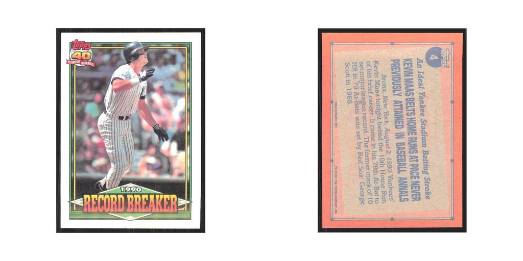 1991 Topps Kevin Maas Yankees #4