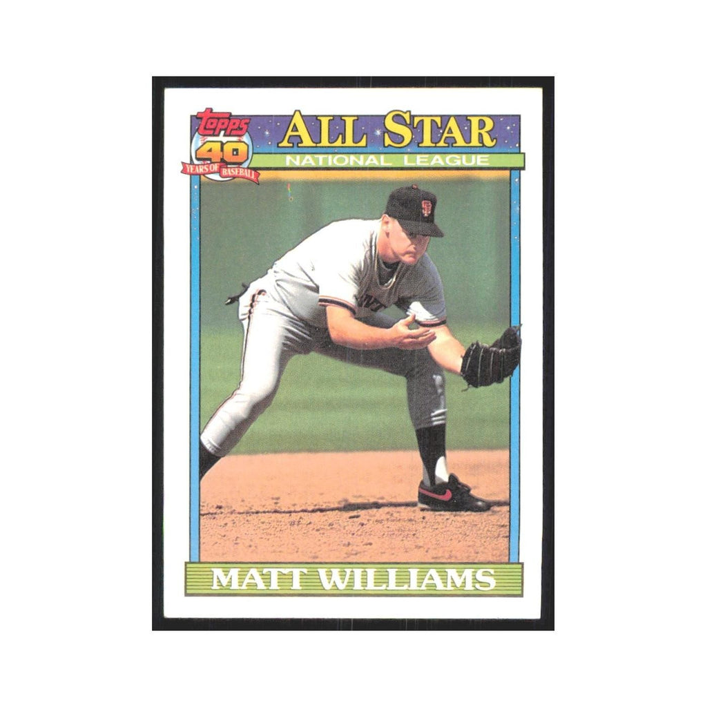 1991 Topps Matt Williams Giants #399