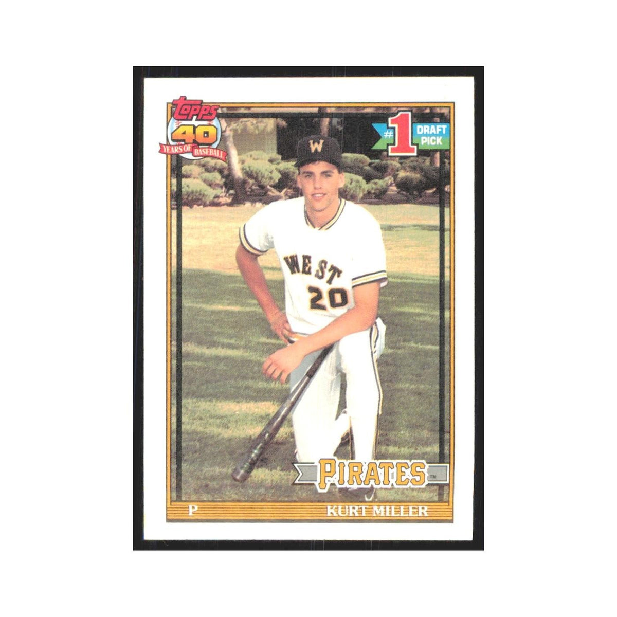1991 Topps Kurt Miller Pirates #491