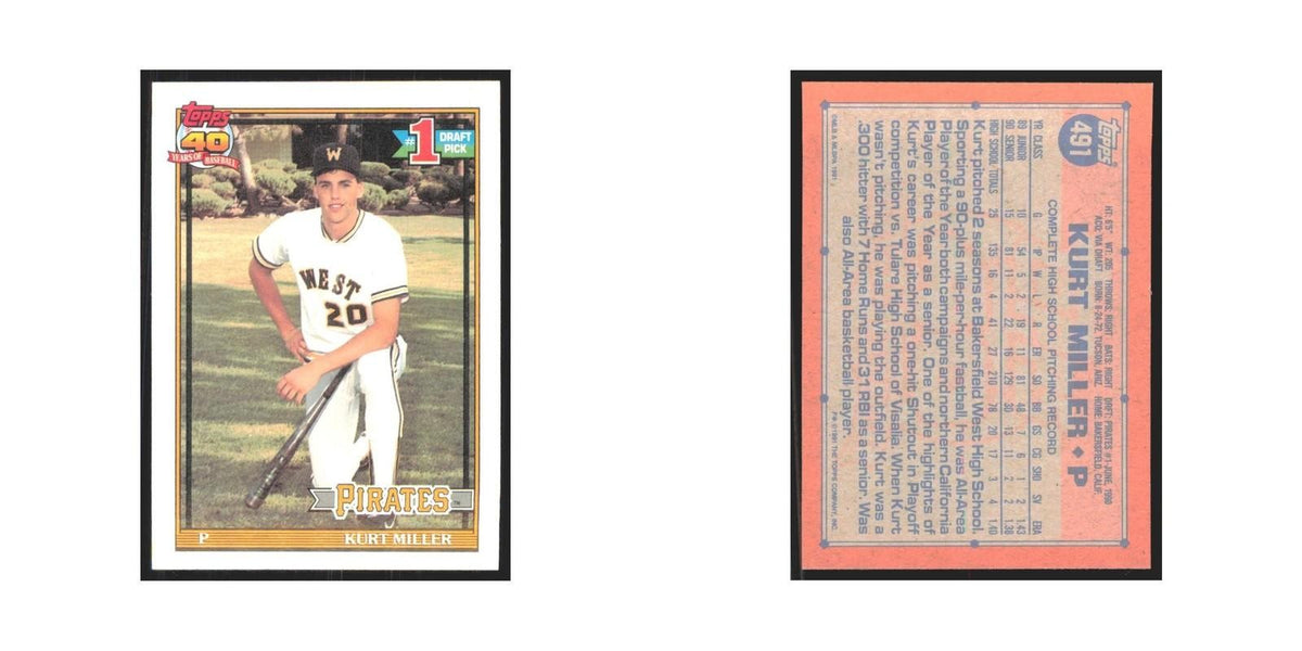 1991 Topps Kurt Miller Pirates #491