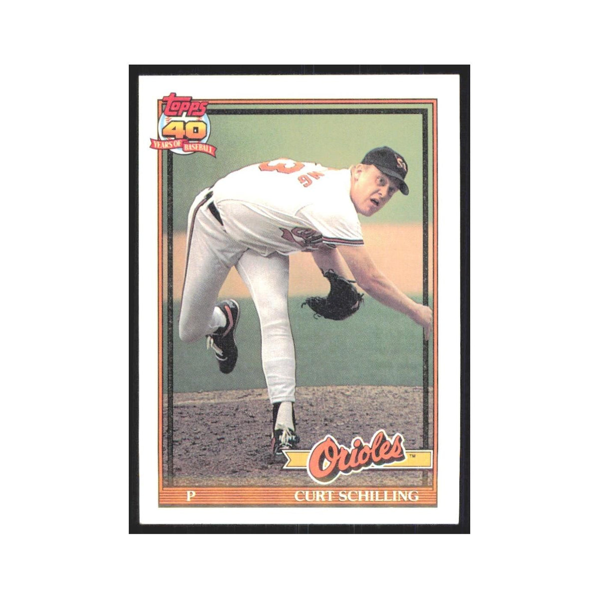 1991 Topps Curt Schilling Orioles #569