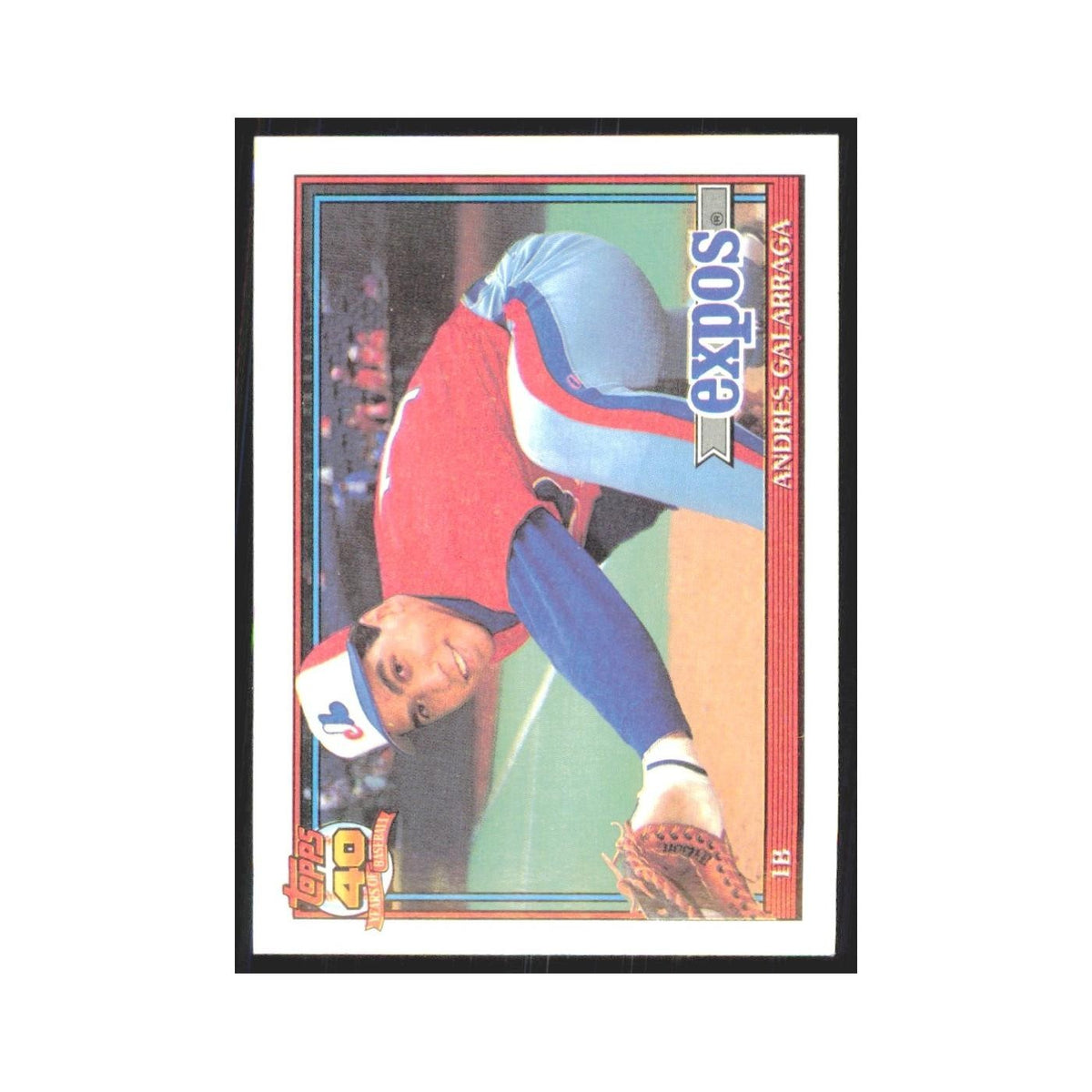 1991 Topps Andres Galarraga Montreal Expos #610