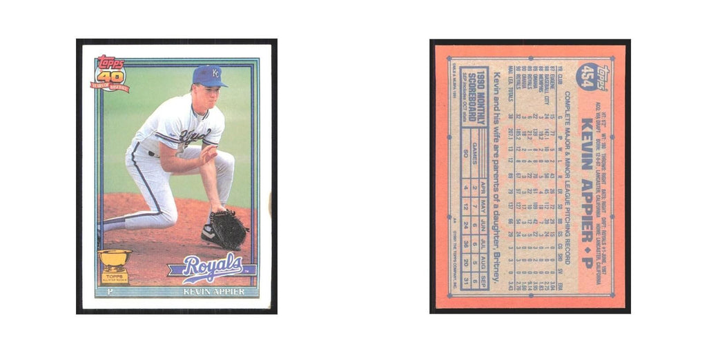 1991 Topps Kevin Appier Royals #454