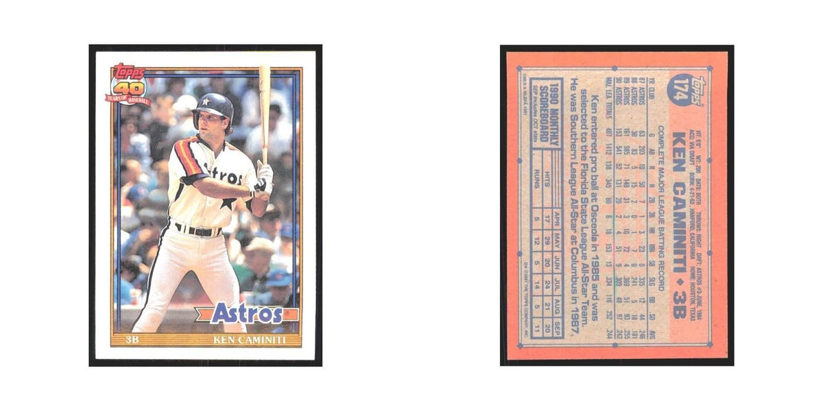 1991 Topps Ken Caminiti Astros #174