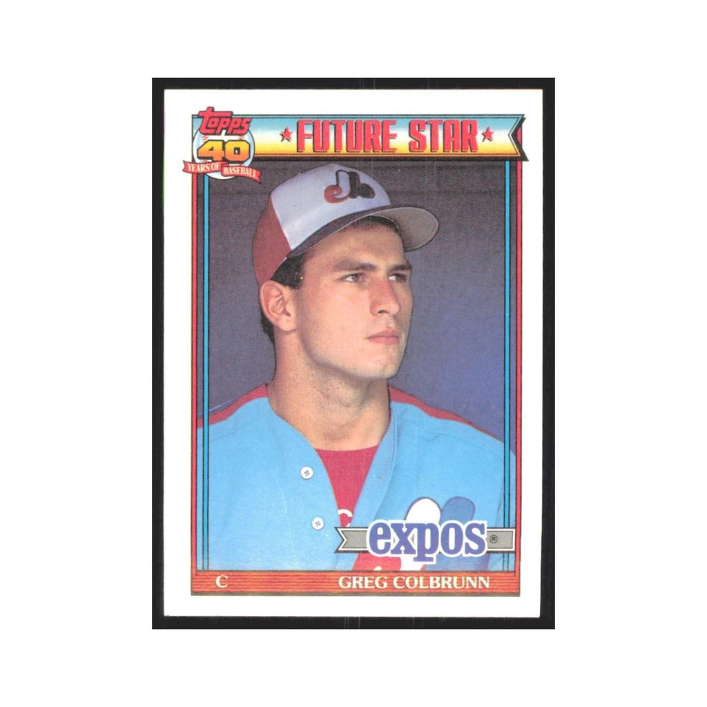 1991 Topps Greg Colbrunn Montreal Expos #91