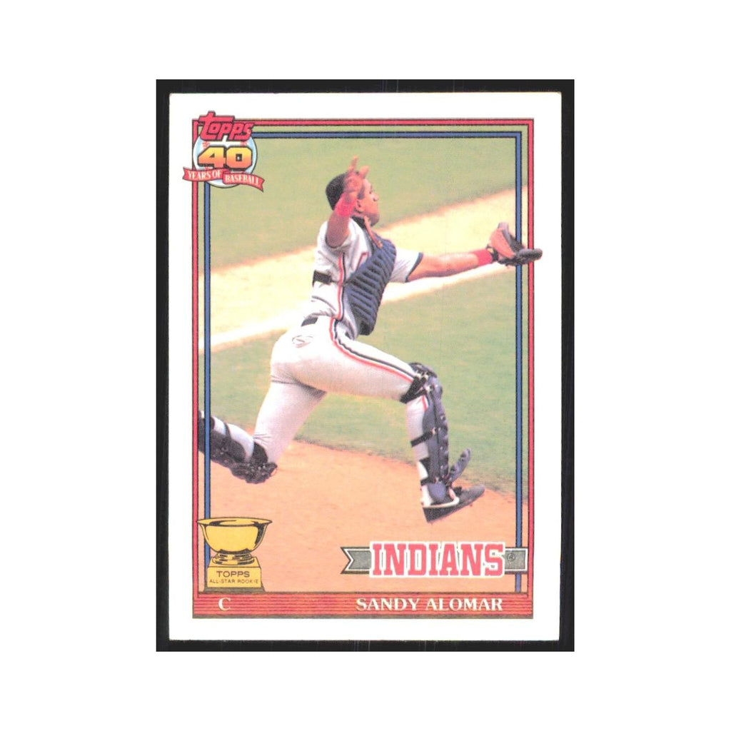 1991 Topps Sandy Alomar Jr. Indians #165