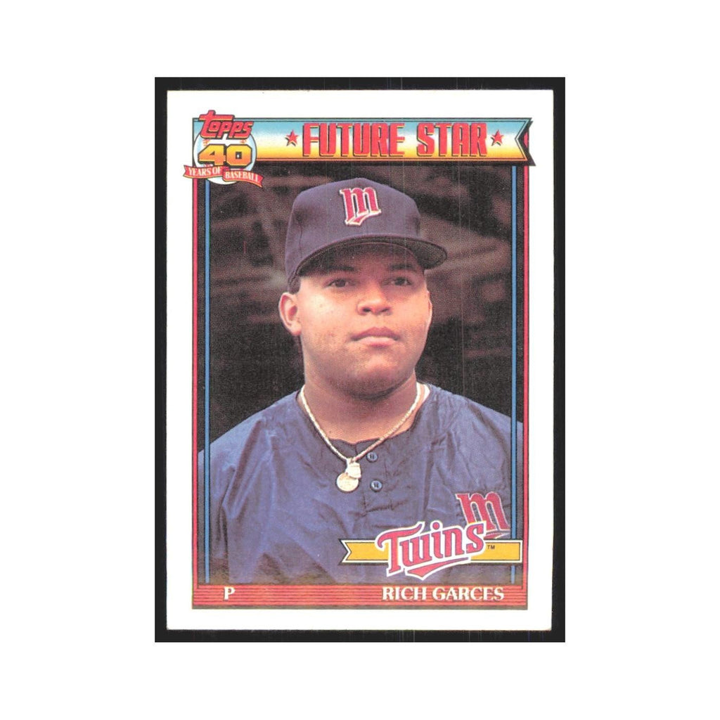 1991 Topps Rich Garces Twins #594