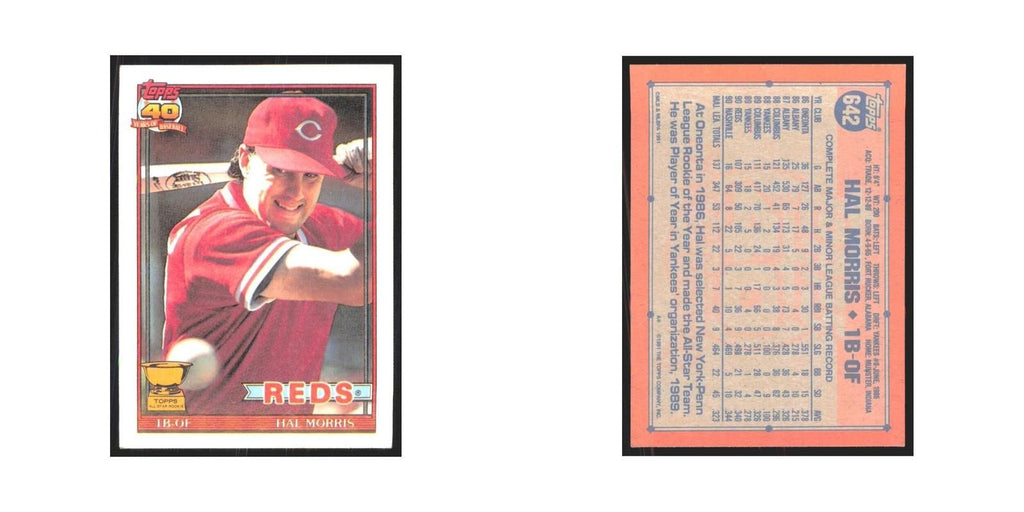 1991 Topps Hal Morris Reds #642