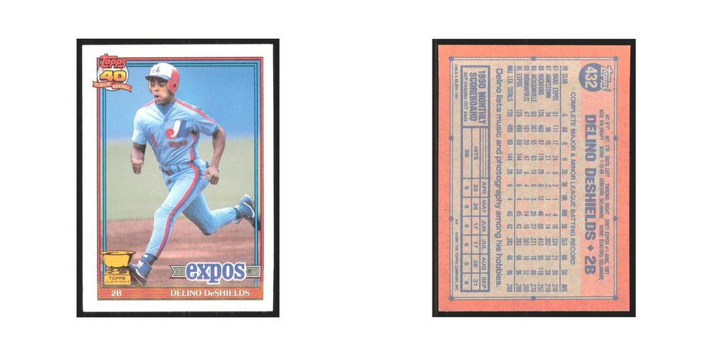 1991 Topps Delino DeShields Montreal Expos #432