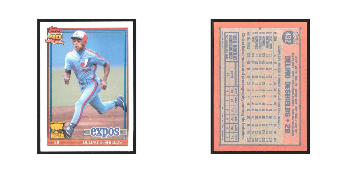 1991 Topps Delino DeShields Montreal Expos #432