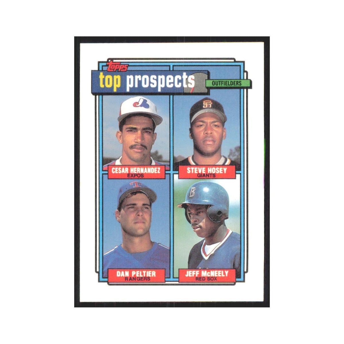 1992 Cesar Hernandez/Steve Hosey/Dan Peltier/Jeff McNeely Montreal Expos/San Fra