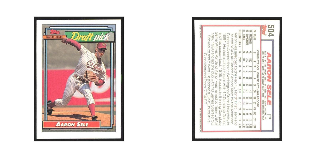 1992 Topps Aaron Sele Red Sox #504