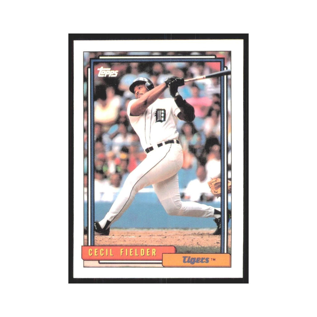 1992 Topps Cecil Fielder Tigers #425