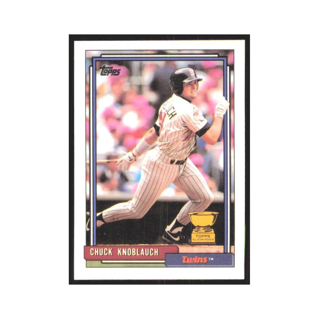 1992 Topps Chuck Knoblauch Twins #23