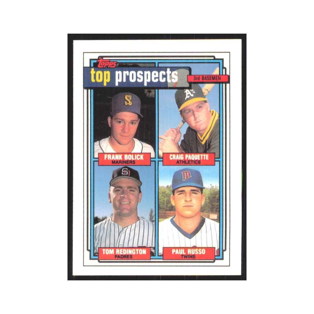 1992 Frank Bolick/Craig Paquette/Tom Redington/Paul Russo Seattle Mariners/Oakla