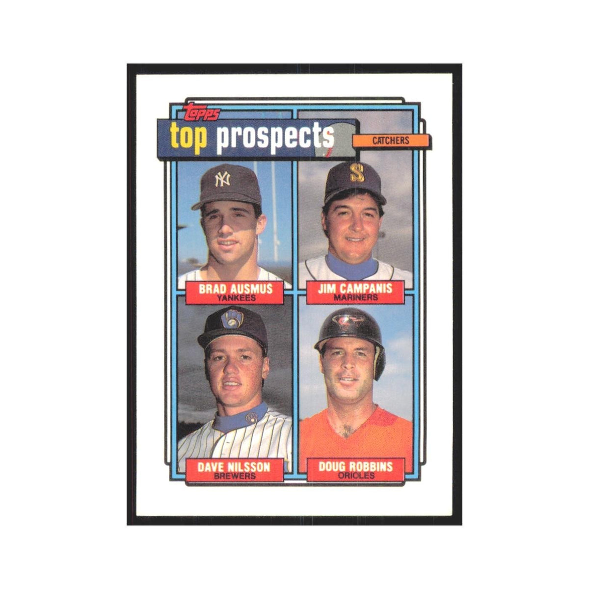 1992 Brad Ausmus/Jim Campanis/Dave Nilsson/Doug Robbins New York Yankees/Seattle
