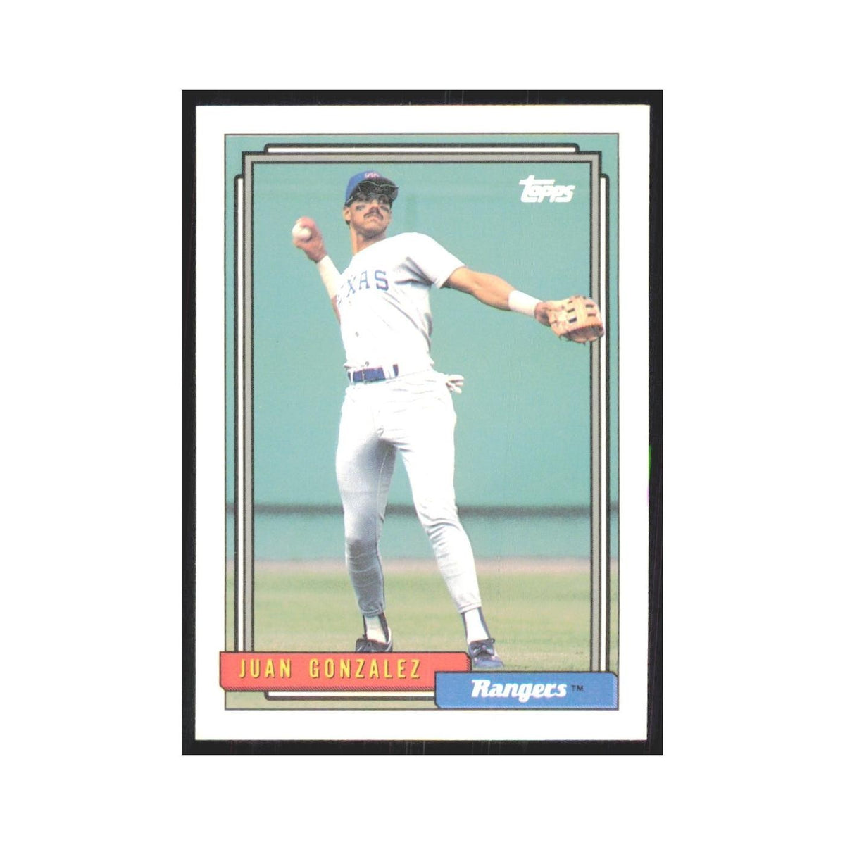 1992 Topps Juan Gonzalez Rangers #27