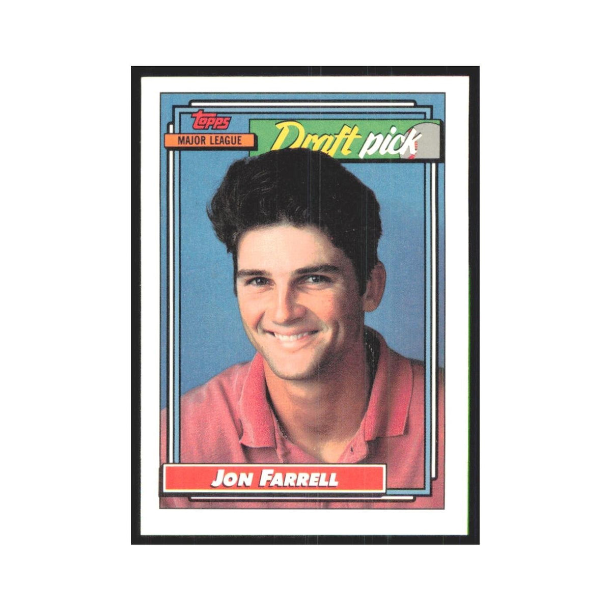 1992 Topps Jon Farrell Pirates #9