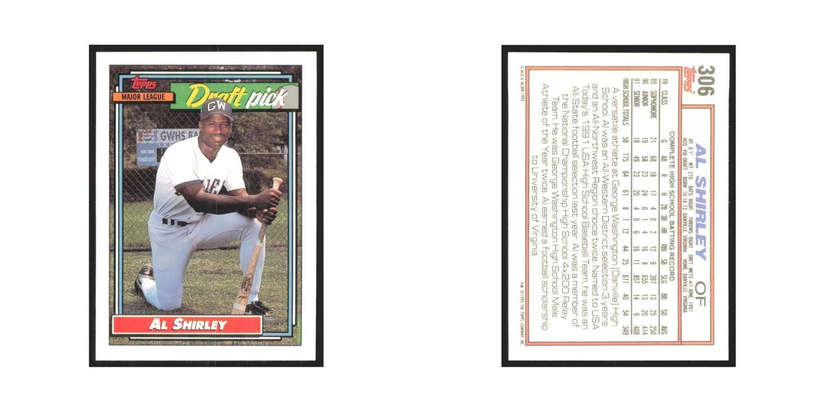 1992 Topps Al Shirley Mets #306