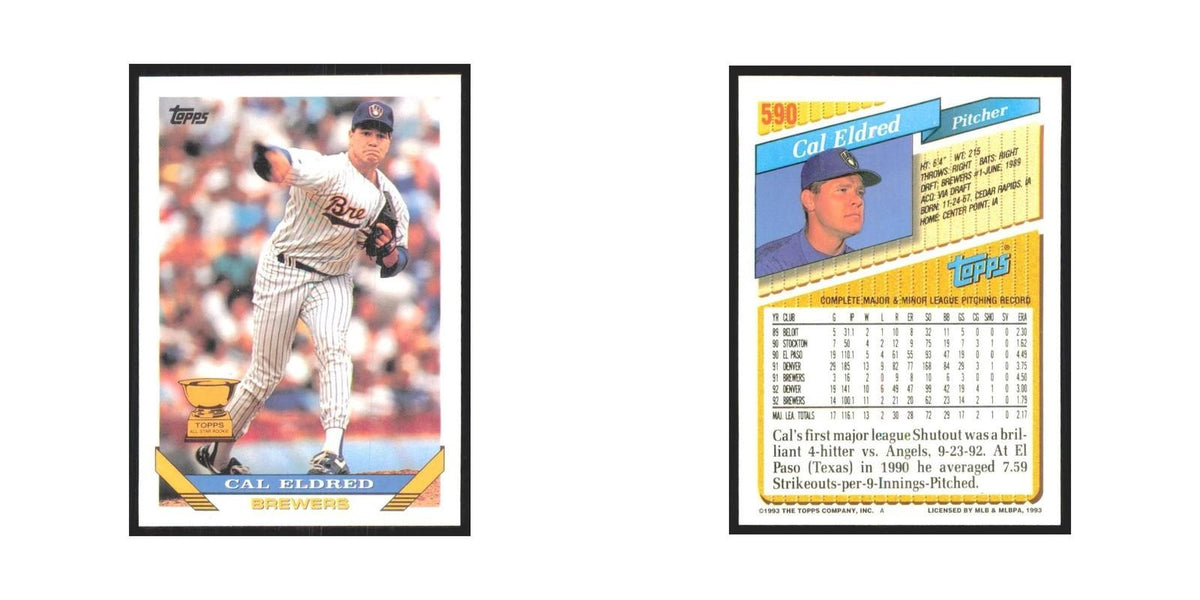 1993 Topps Cal Eldred Brewers #590