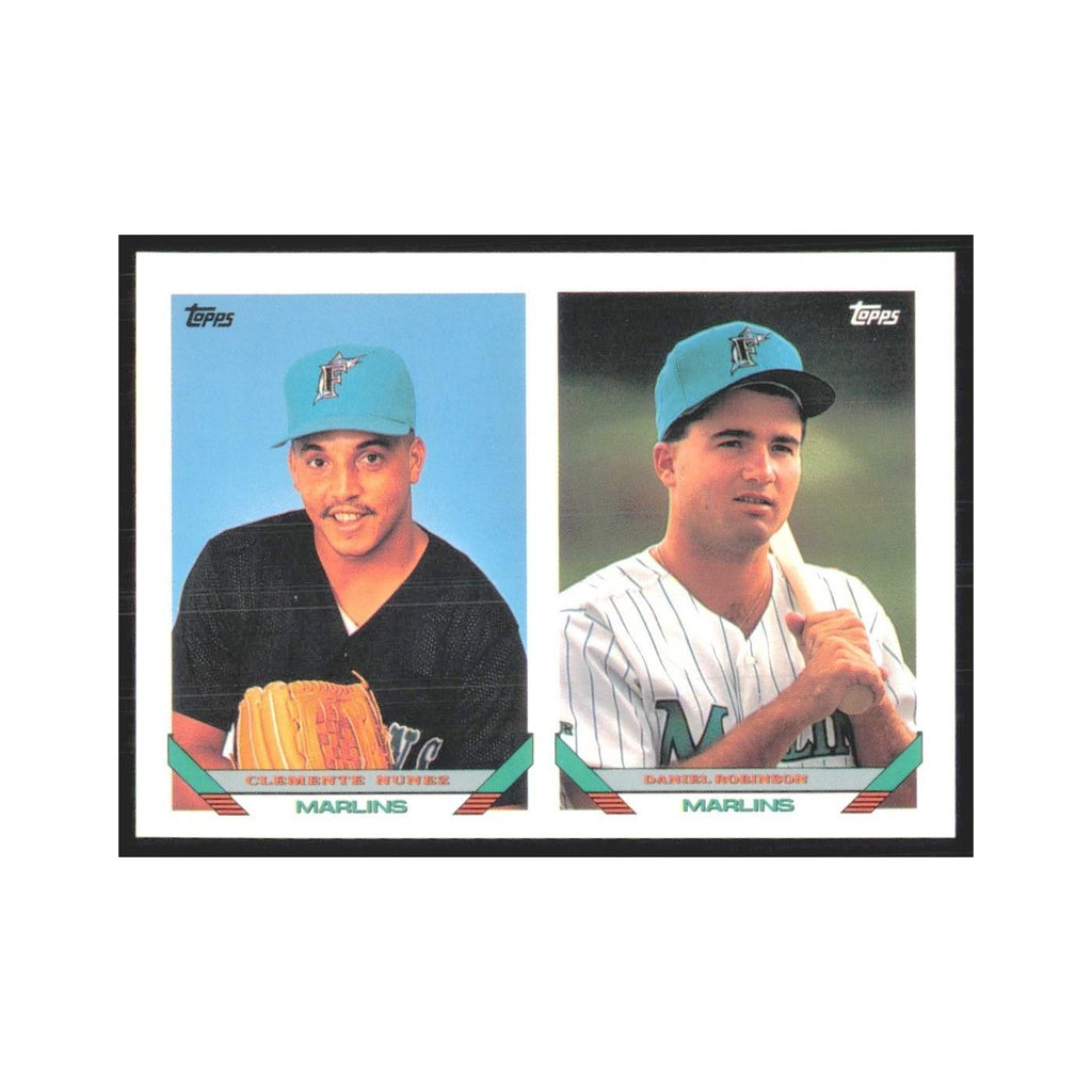 1993 Topps Clemente Nunez/Daniel Robinson Florida Marlins #599