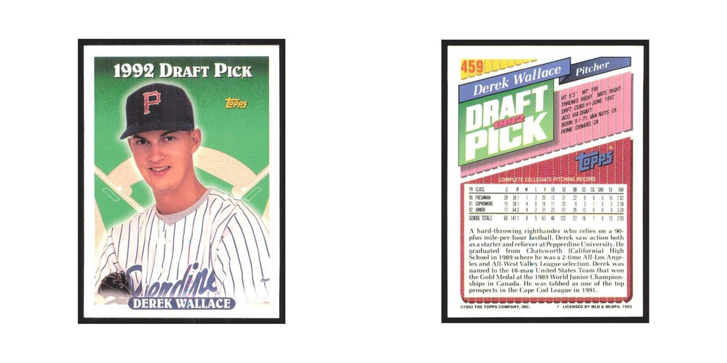 1993 Topps Derek Wallace Cubs #459