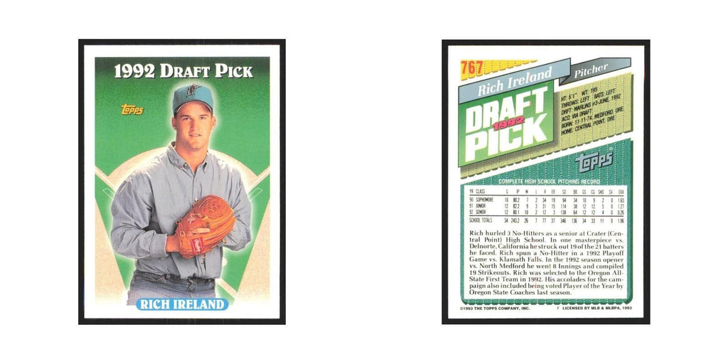 1993 Topps Rich Ireland Florida Marlins #767