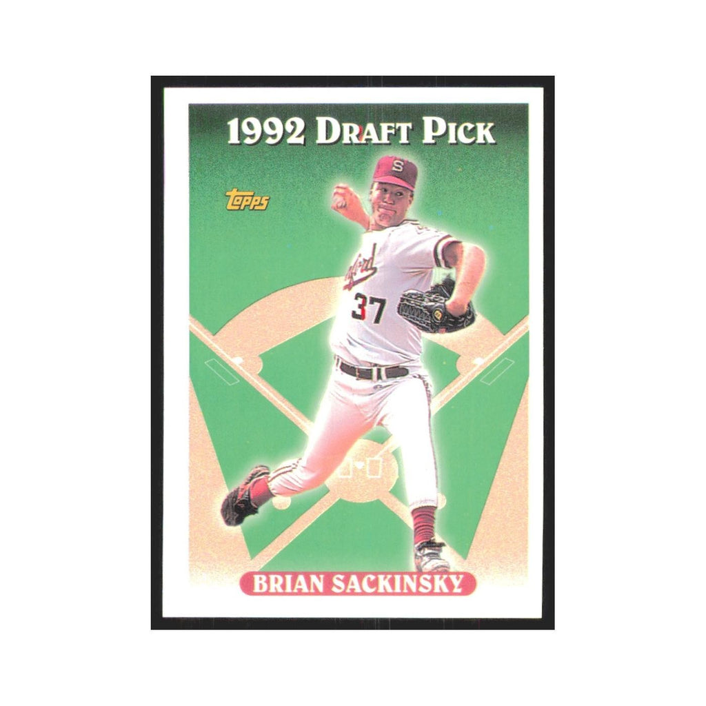 1993 Topps Brian Sackinsky Orioles #647
