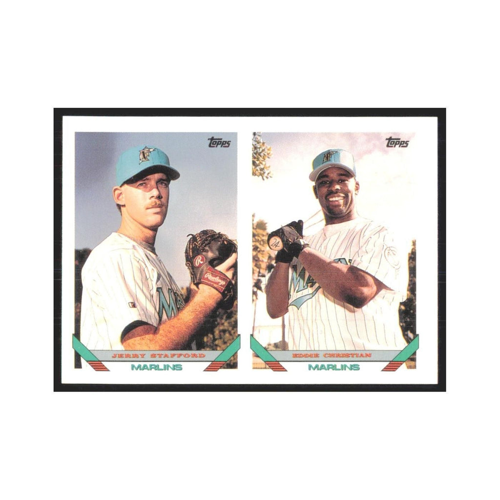 1993 Topps Jerry Stafford/Eddie Christian Florida Marlins #683