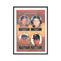 1993 Mike Christopher/Ken Ryan/Aaron Taylor/Gus Gandarillas Cleveland Indians/Bo