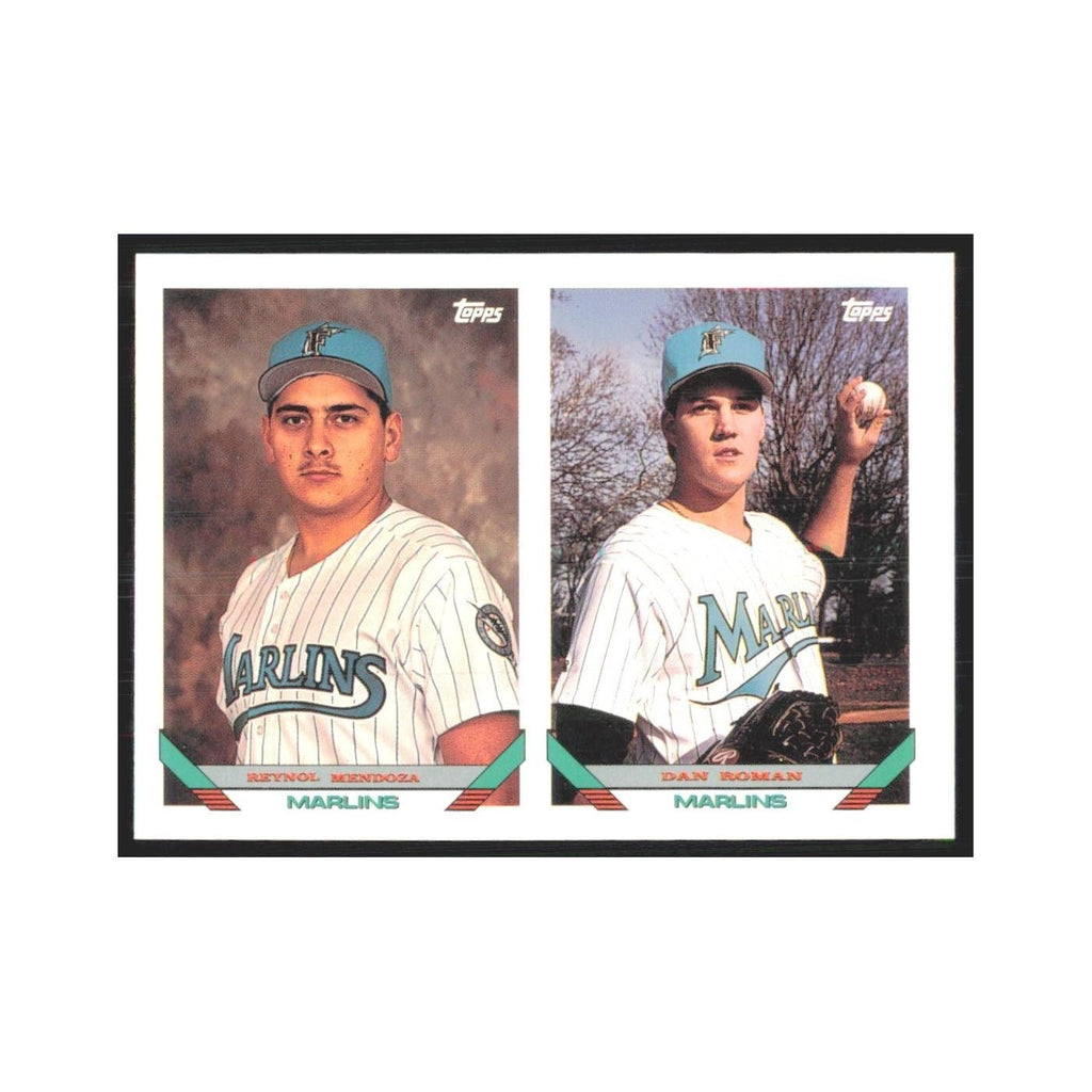 1993 Topps Reynol Mendoza/Dan Roman Florida Marlins #782