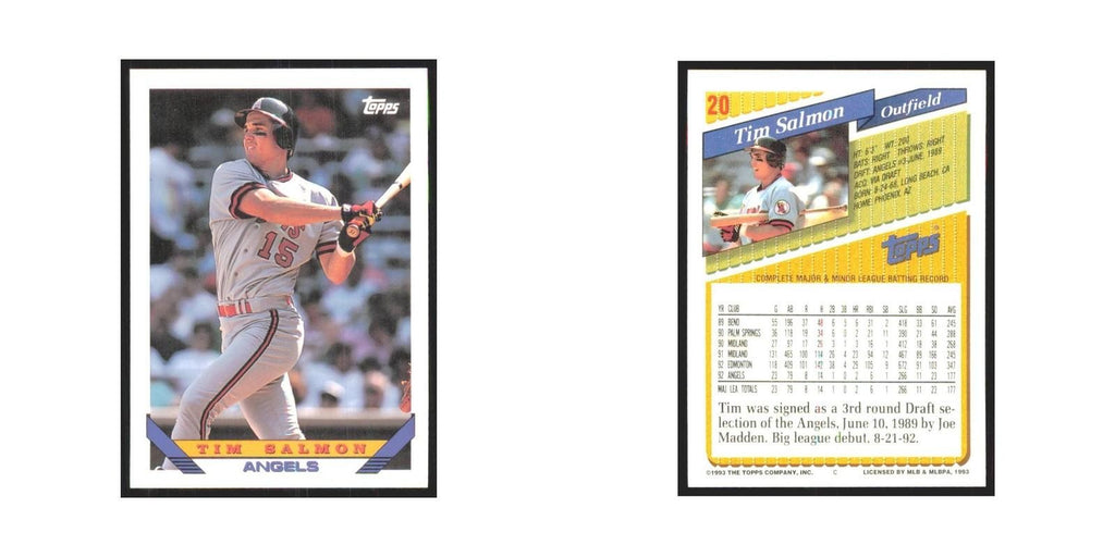 1993 Topps Tim Salmon Angels #20