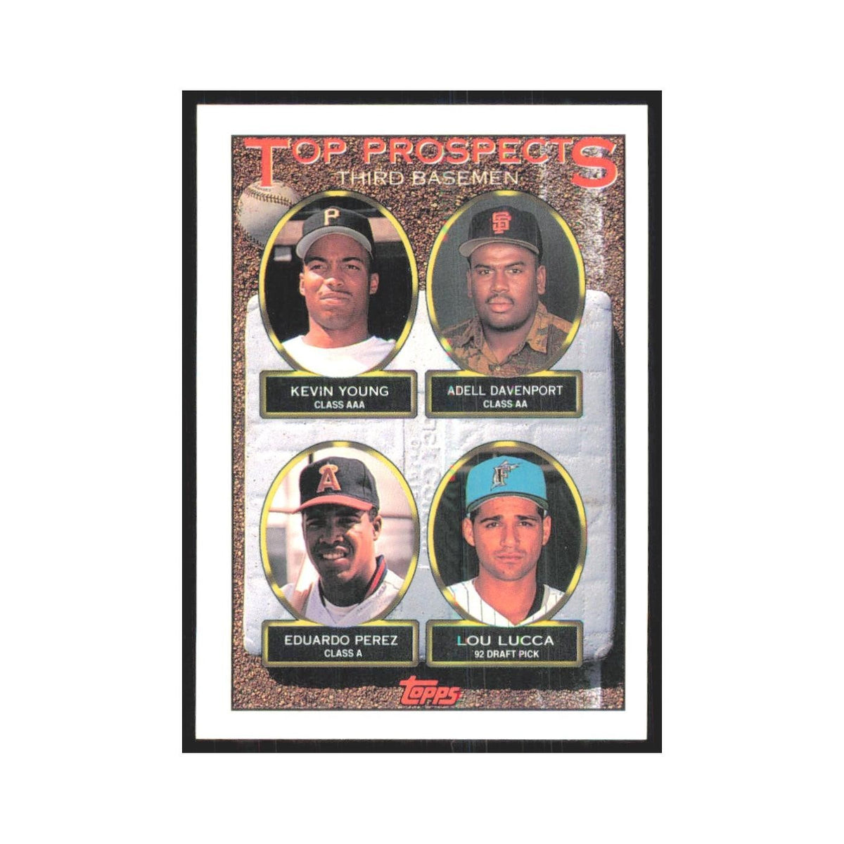 1993 Kevin Young/Adell Davenport/Eduardo Perez/Lou Lucca Pittsburgh Pirates/San