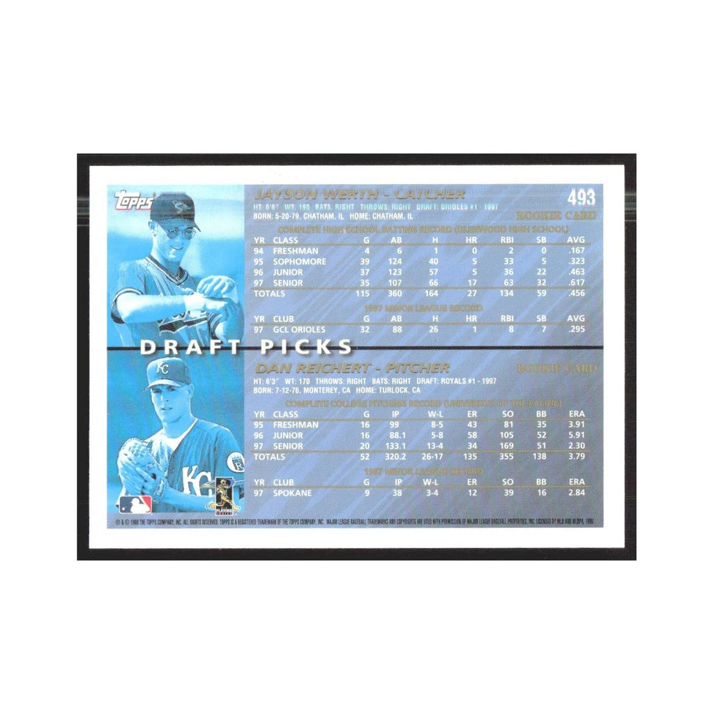 1998 Topps Jayson Werth/Dan Reichert #493