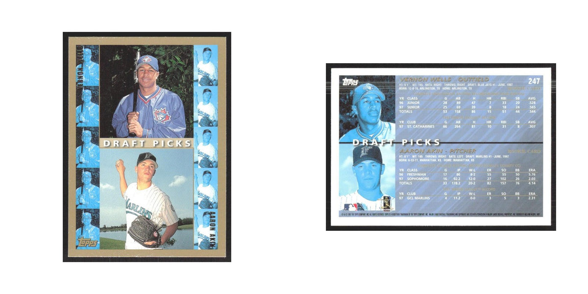 1998 Topps Vernon Wells/Aaron Akin #247