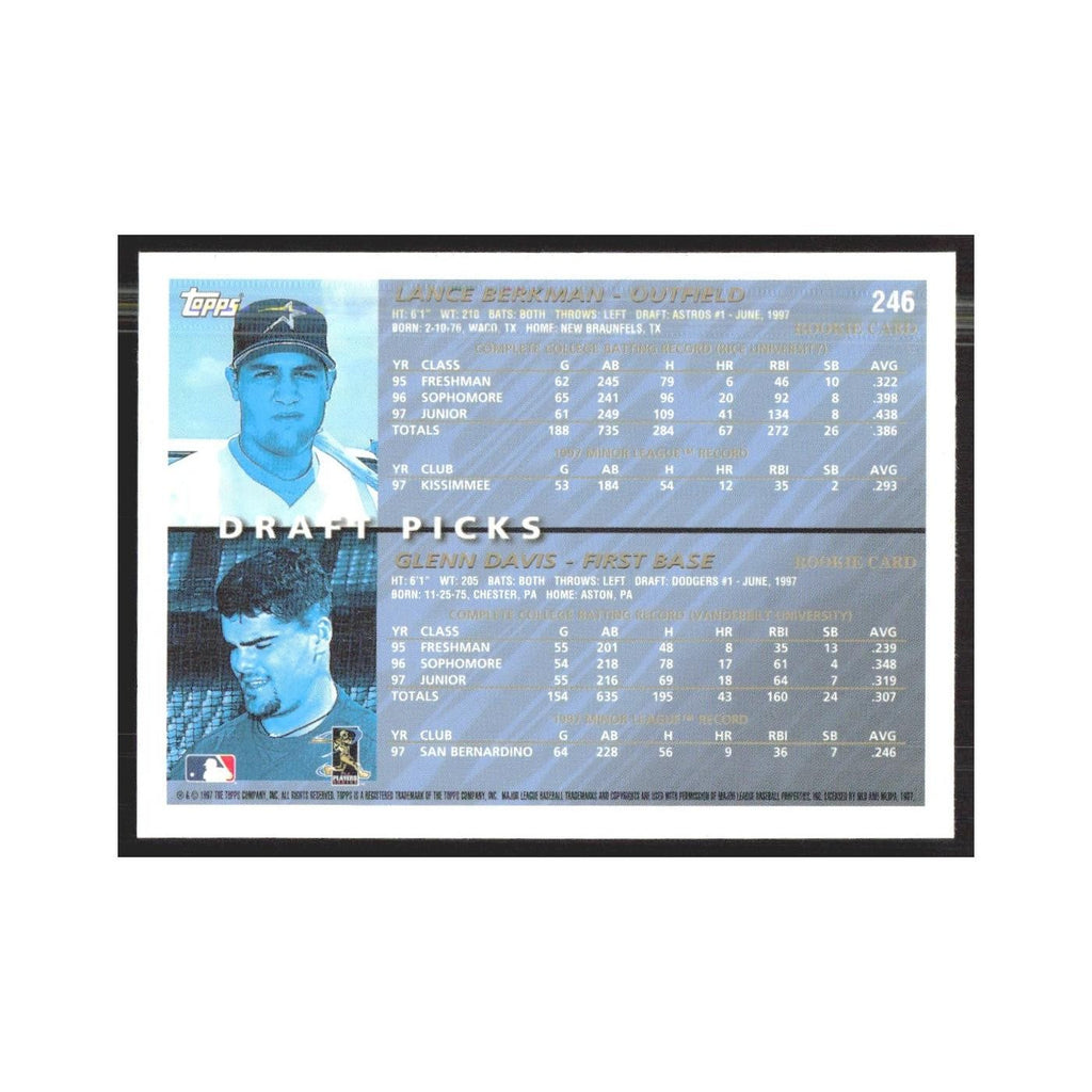 1998 Topps Lance Berkman/Glenn Davis #246