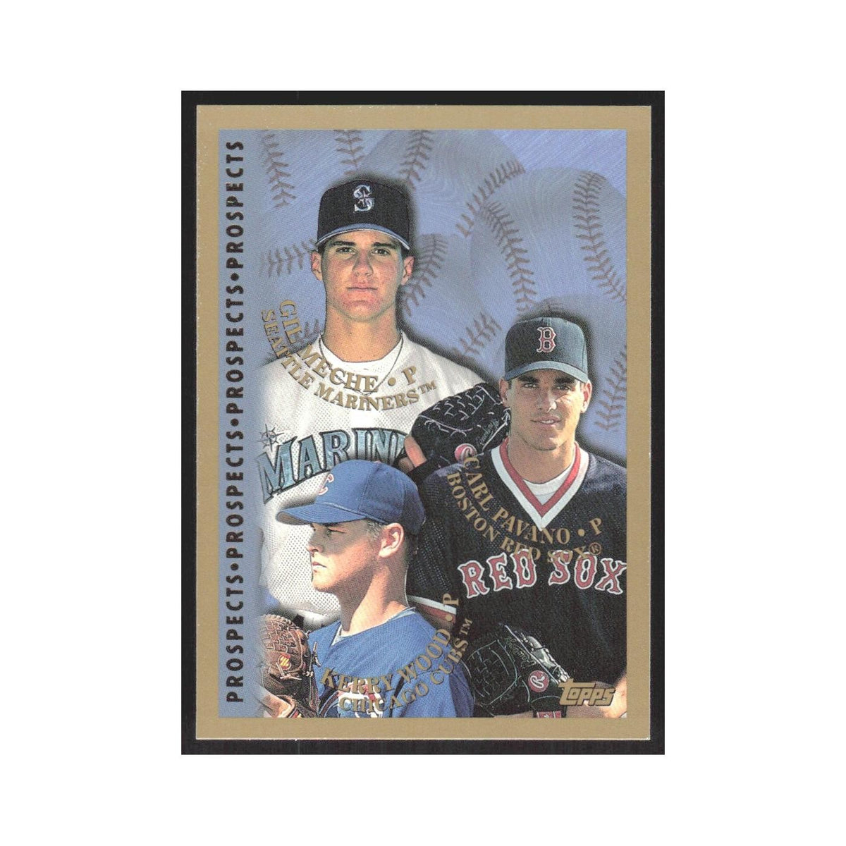 1998 Topps Carl Pavano/Gil Meche/Kerry Wood #256
