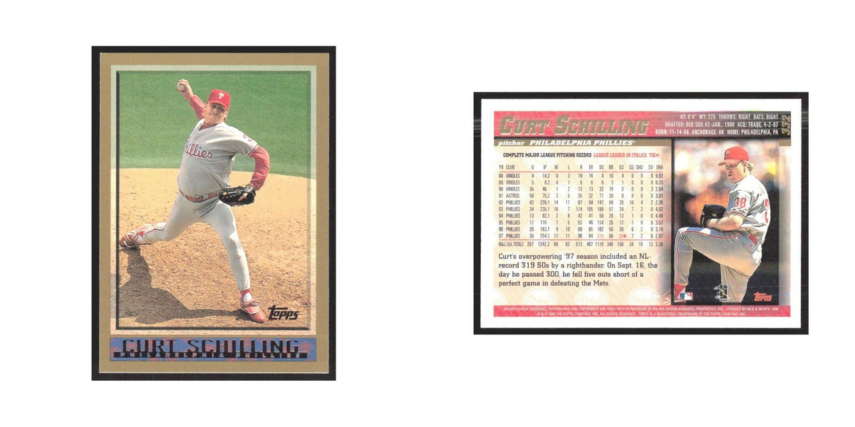 1998 Topps Curt Schilling Phillies #332