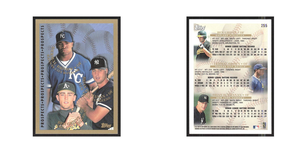 1998 Topps Ben Grieve/Dermal Brown/Brian Buchanan #255