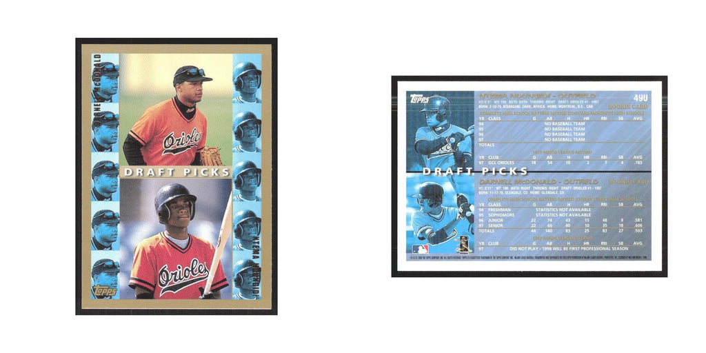 1998 Topps Darnell McDonald/Ntema Ndungidi Orioles #490