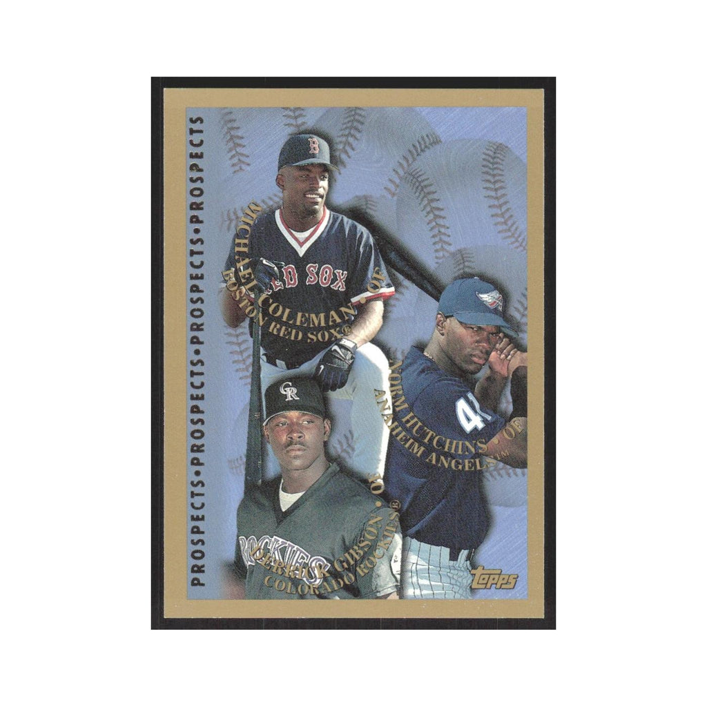 1998 Topps Derrick Gibson/Michael Coleman/Norm Hutchins #484