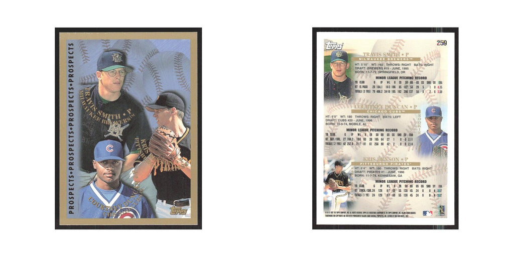 1998 Topps Travis Smith/Courtney Duncan/Kris Benson #259