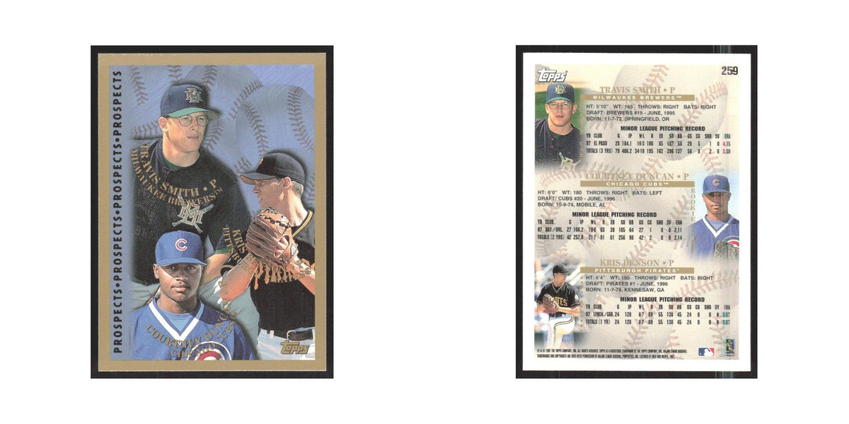 1998 Topps Travis Smith/Courtney Duncan/Kris Benson #259